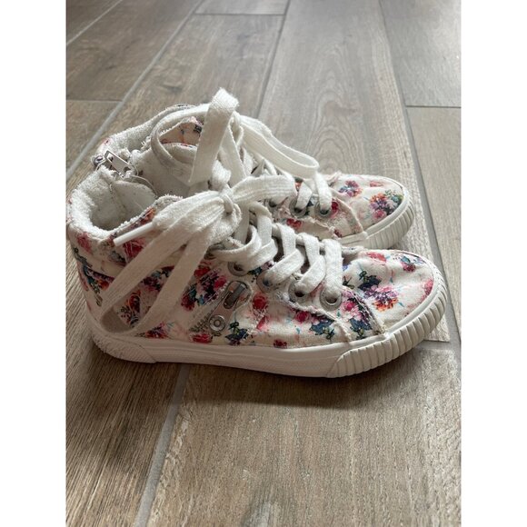 Blowfish Other - Blowfish Girls Floral Zippered Hightop Sneakers Sz 12